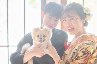 大好きなペットと♡3着プラン大満足のフォトウェディング♪
