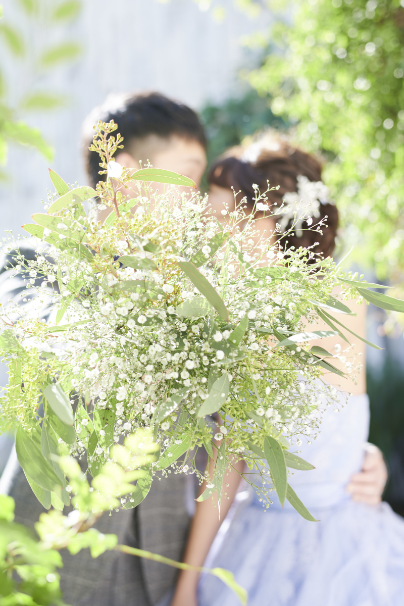 ブーケで隠して・・・♡