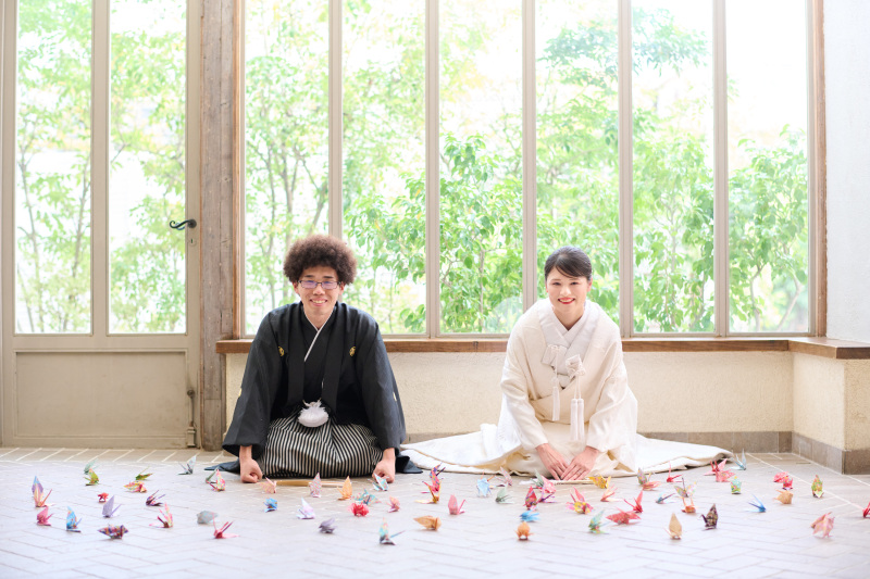 和装の定番?ご挨拶シーン