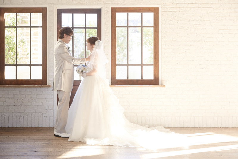 午後の柔らかな光で包まれた撮影