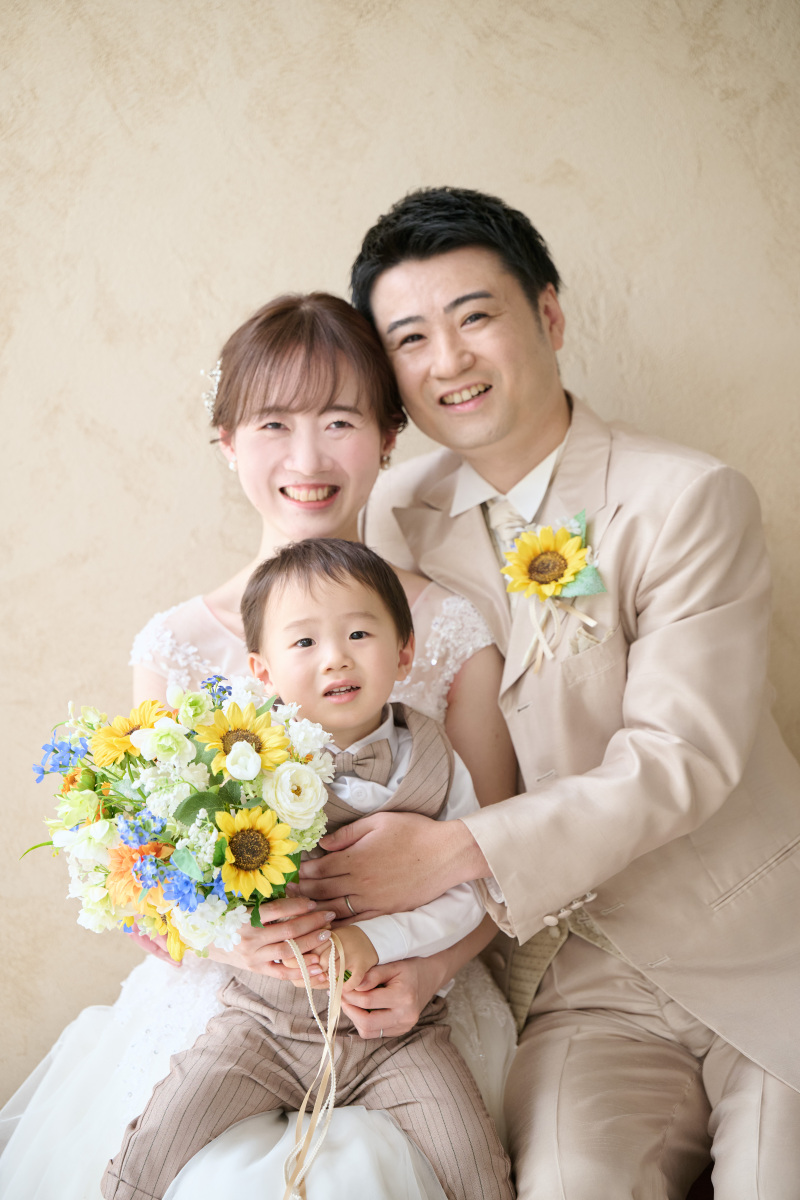 いつもの家族写真もちょっと特別に♡