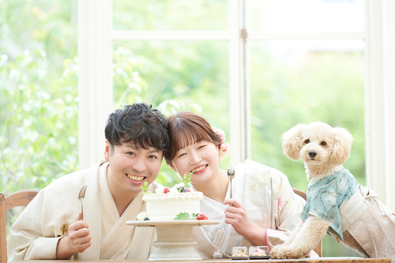 わんちゃんも一緒にファーストバイト♡
