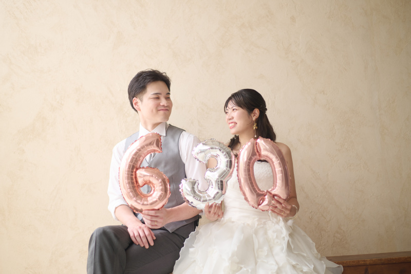 小物のお持ち込みでお二人らしく♡