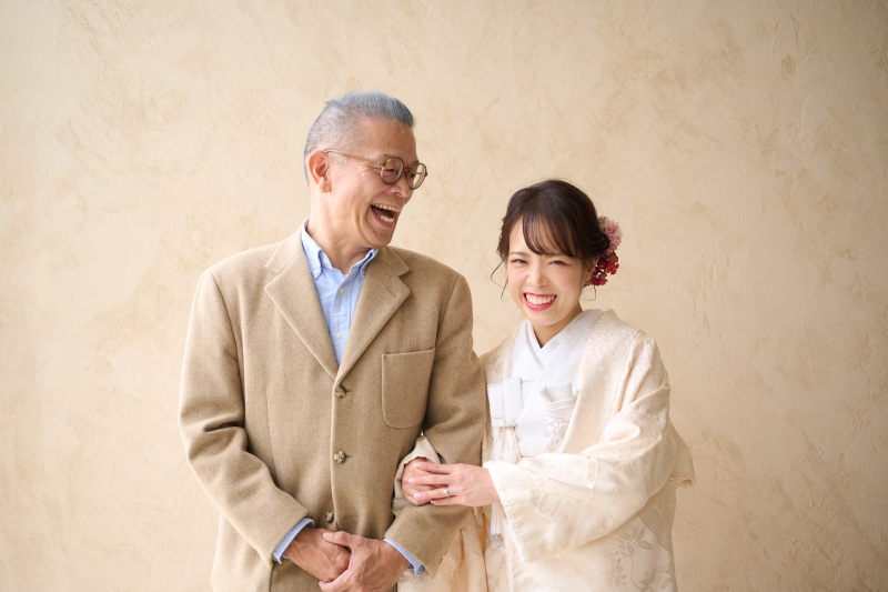 お父様との2ショット^^