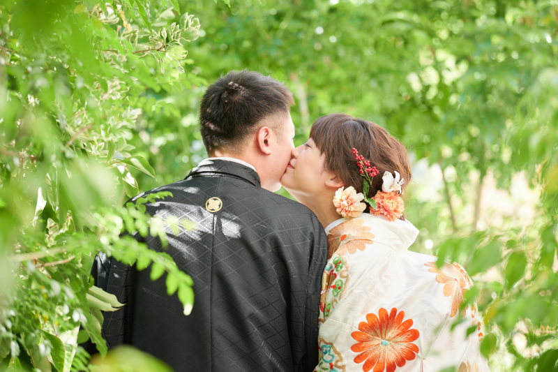 庭に二人きり・・・♡