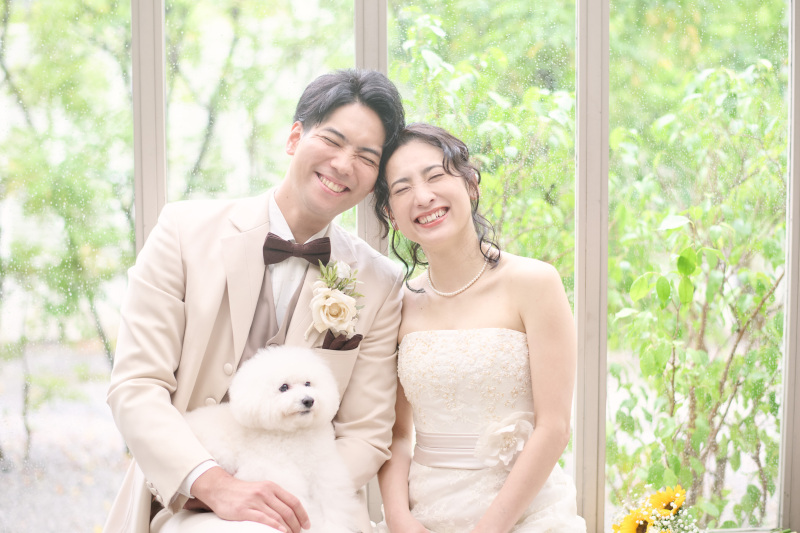 爽やかなグリーンの中で♡