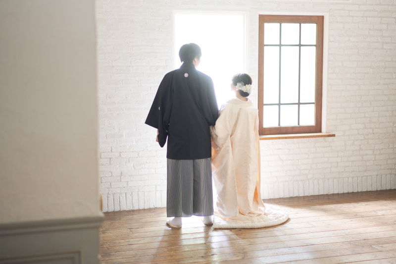 新郎様の大きな背中♡