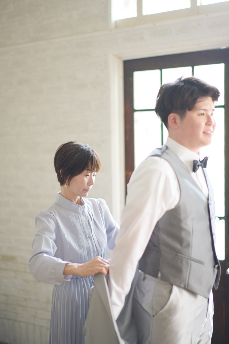 新郎が主役のシーンも。