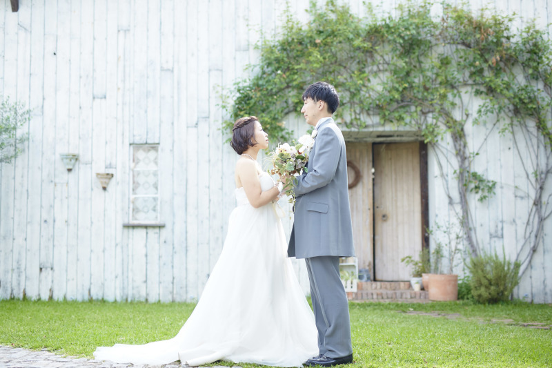 ラストカットはお庭で♪