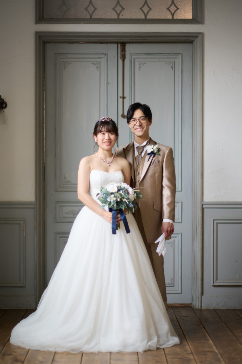 かっちりとしたTHEウェディングな1枚も♡