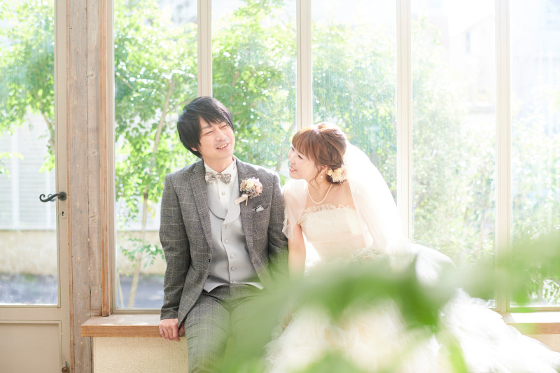 サンルームでラフなカットも♡