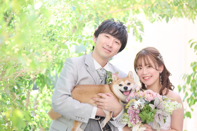 大切なペットと思い出に残るフォトウェディングを♡