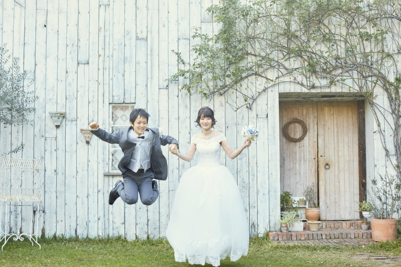 お庭でジャンプ！