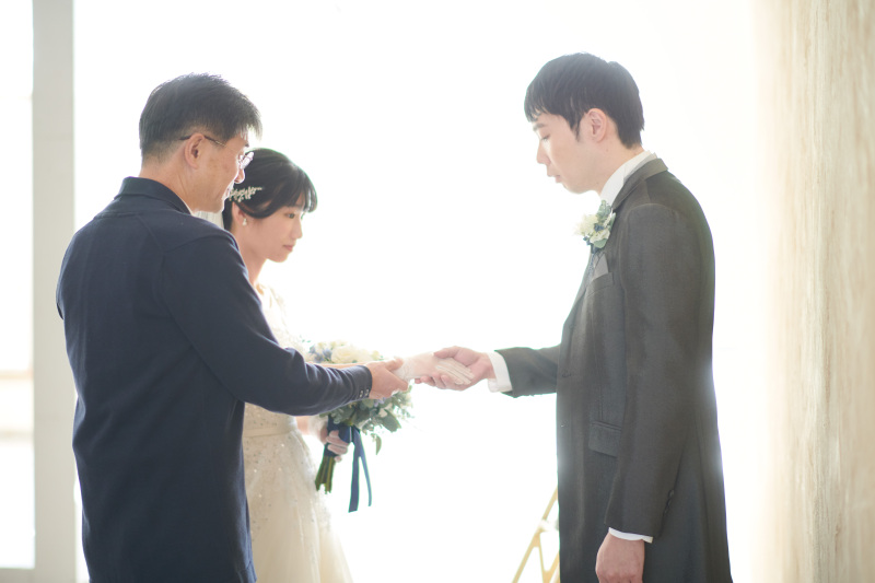 新婦様お引渡しのシーンも♡