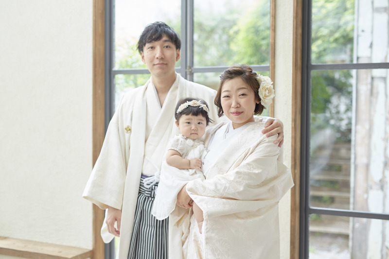 まずは和装で撮影スタート！