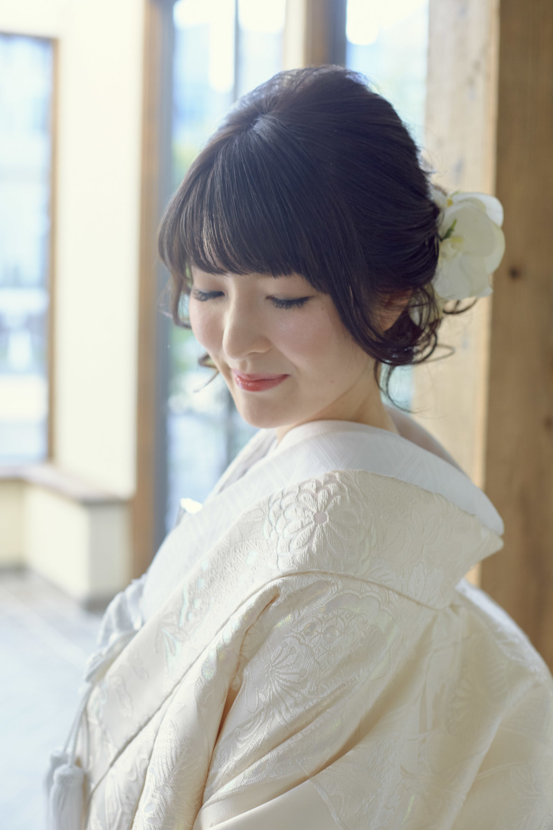 胡蝶蘭の髪飾り