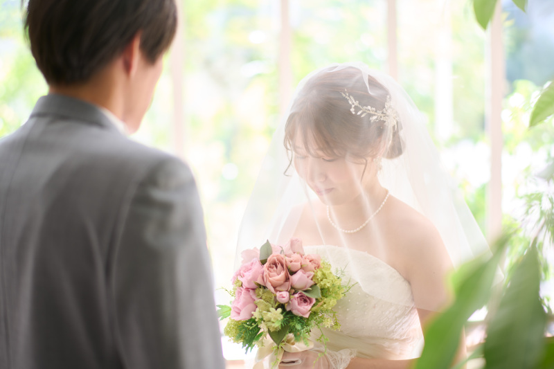 神聖なベールシーンはじっくりゆっくり撮影♪