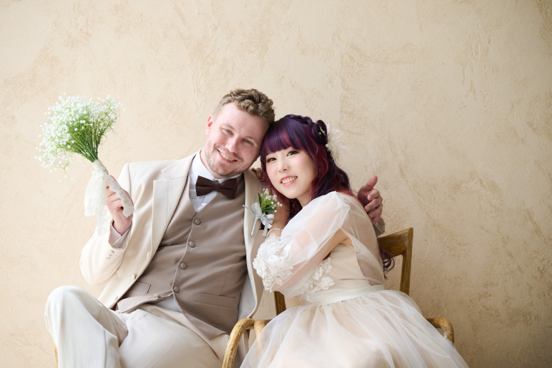 新婦様もお着替え完了〜♡