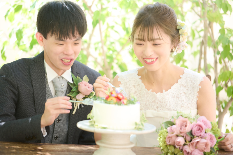 併設のレストランで贅沢オーダーケーキ♡