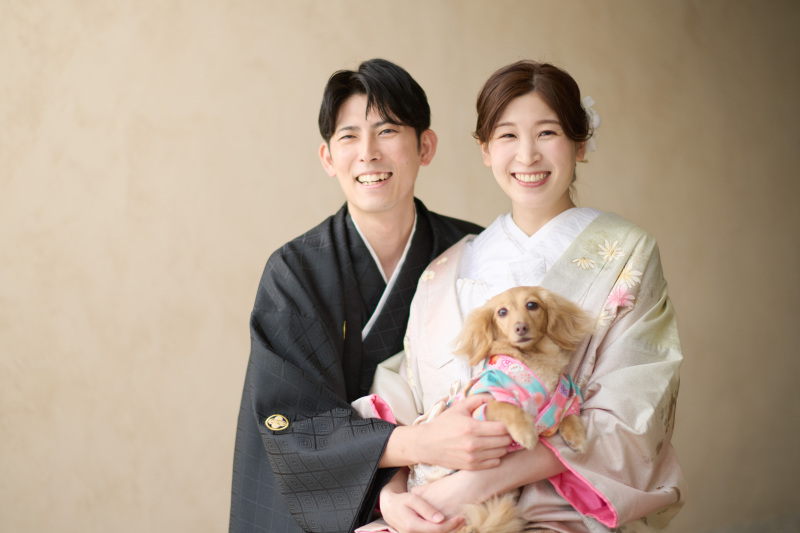 和装で家族ショット♡