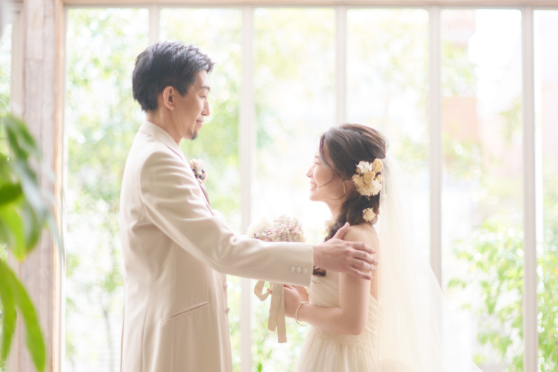 幸せ溢れるベールアップシーン♡