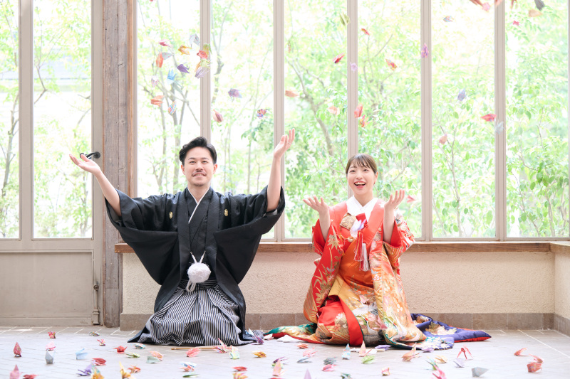 色鮮やかな鶴と共に♪