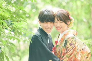 洋装和装プランで華やかな撮影に♪