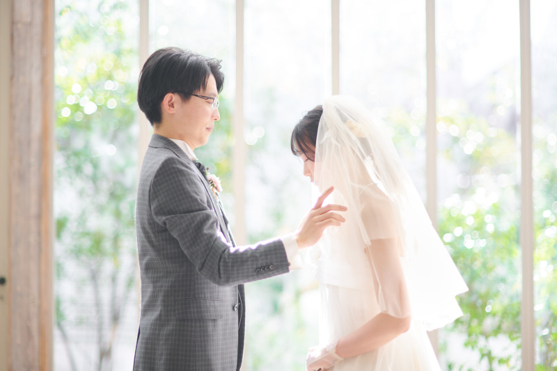 ベールアップシーンも素敵♪