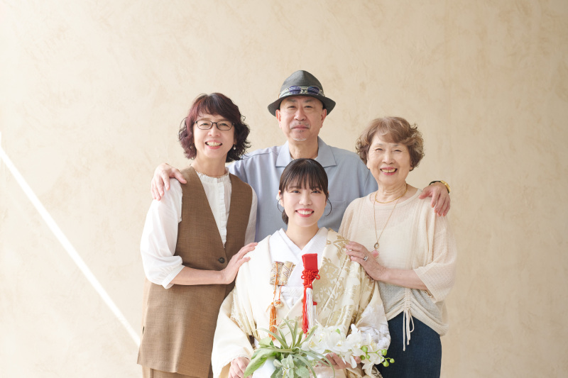 新婦様のご家族集合♡