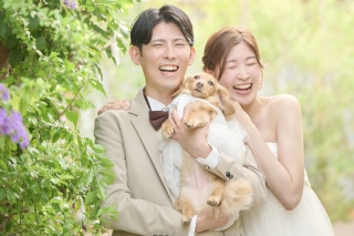 ペット撮影も無料！大切な家族の一員と特別な1日を
