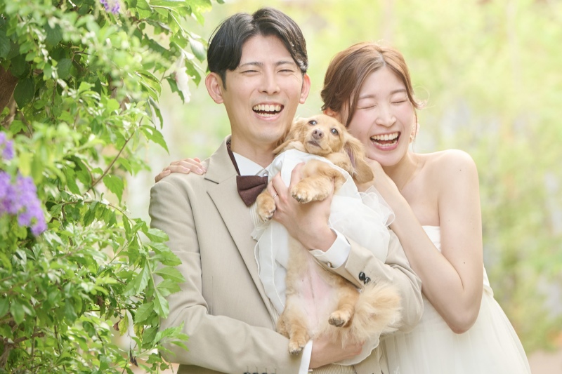 サロンドパルール salon de parure_ペットと一緒に撮影できる