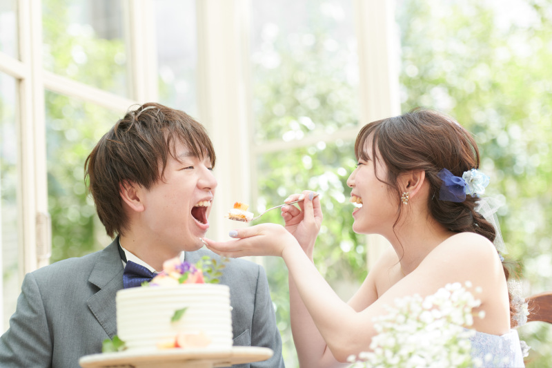 太陽の光で、お二人らしく♡