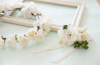 新婦ヘアチェンジ