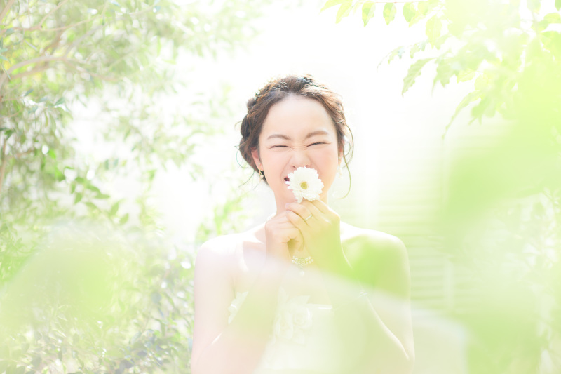 サロンドパルール　salon de parure_ガーデンで撮影できる