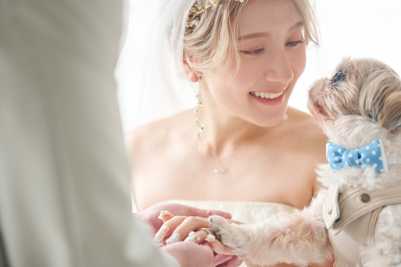 サロンドパルール　salon de parure_大切なペットとの撮影も追加料金なし♪