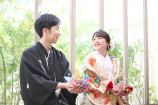 サロンドパルール　salon de parure_オールシーズン緑あふれるお庭つきスタジオで貸切撮影♪