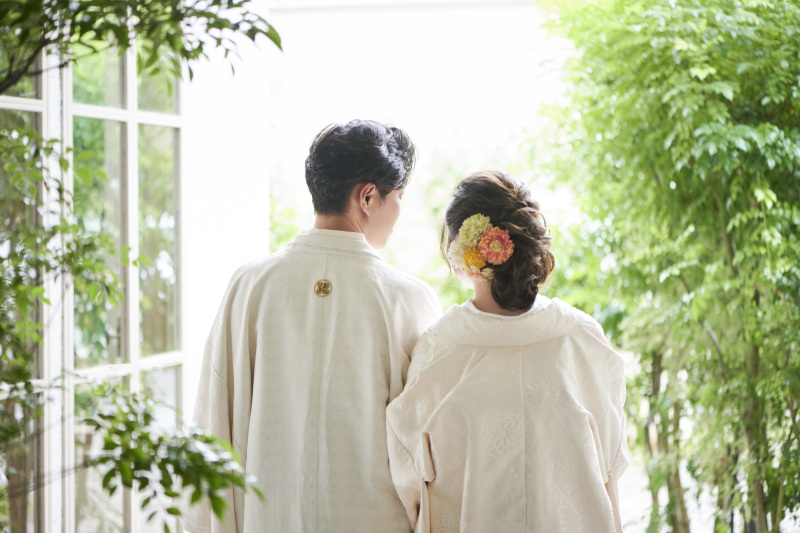 サロンドパルール　salon de parure_ガーデンで撮影できる