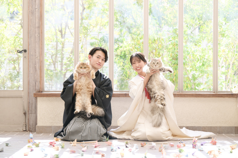 サロンドパルール　salon de parure_大切なペットとの撮影も追加料金なし♪