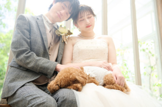 サロンドパルール　salon de parure_オールシーズン緑あふれるお庭つきスタジオで貸切撮影♪