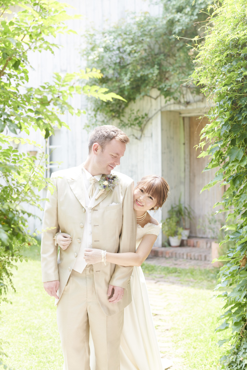 サロンドパルール　salon de parure_ガーデンで撮影できる