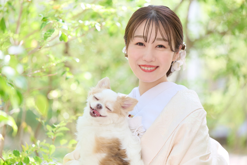 \たとえば/ 和洋2着*大型犬も大歓迎!愛犬愛猫ちゃんと一緒にフォトウェディング