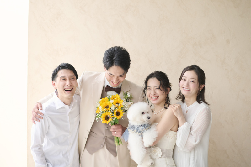 【4月・5月】〜月曜限定価格〜 和洋自由1着｜美肌レタッチデータ20点｜ご家族・ペットOK｜衣装差額なし｜ヘアメイク｜1組様貸切