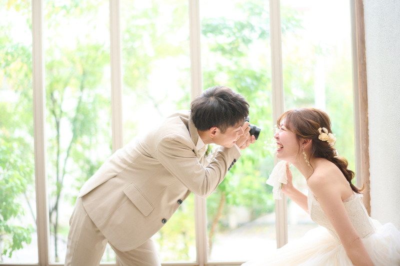 ＼たとえば／ 洋装1着＊手ぶらOKだから、準備いらずで気軽にフォトウェディング♪