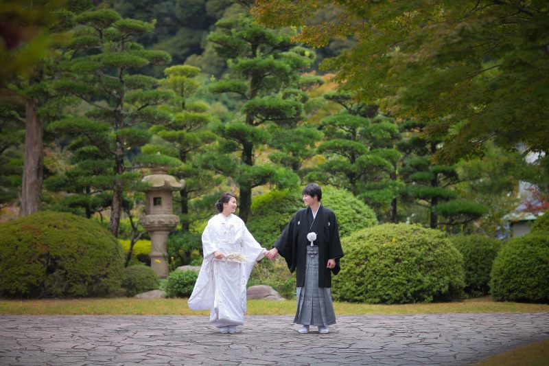 まずは白無垢から撮影!