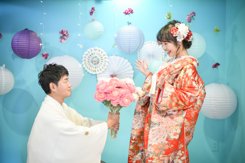 和装でプロポーズショット♡