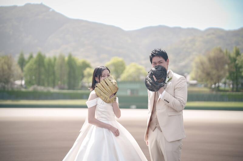 二人のサイン交換