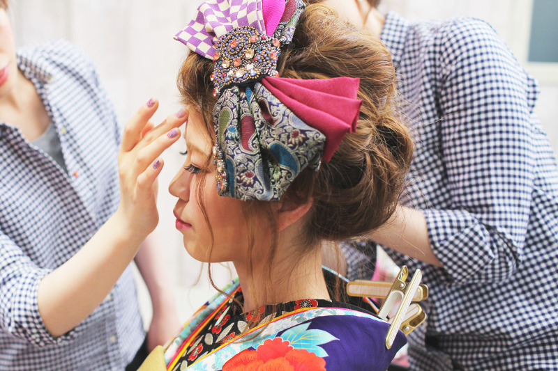 「いつものママとはチェンジ」メイクシーン♡