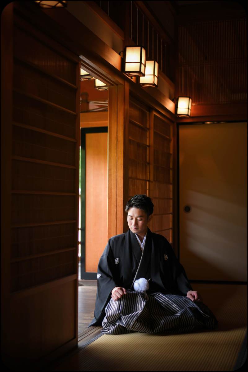 新郎様のソロショットもかっこいい!