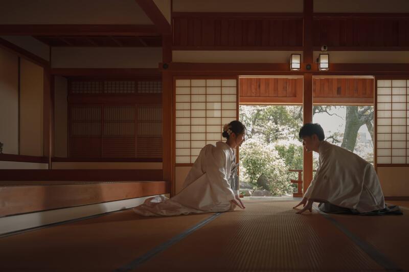 貸切のお部屋で撮影