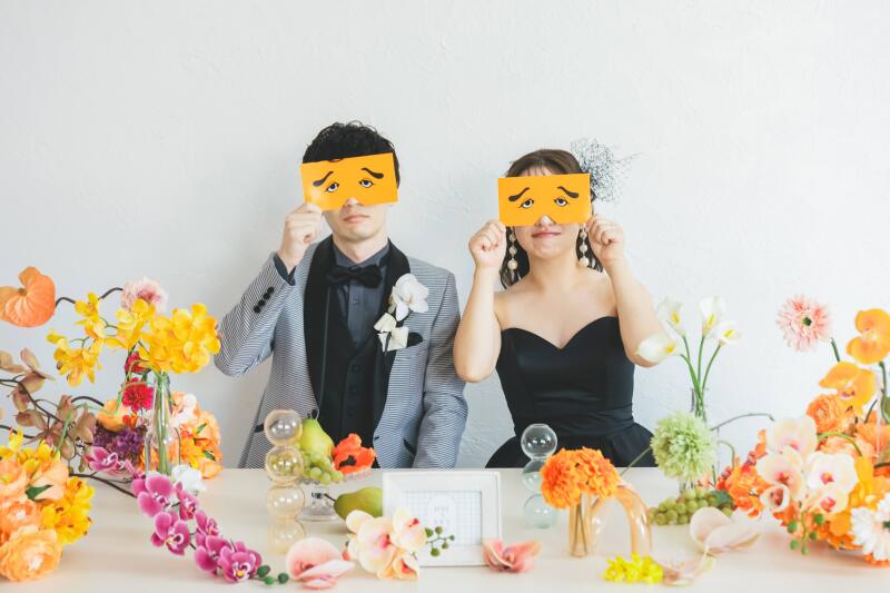 カラフルテーブルコーデ×博多名物!にわかせんぺい